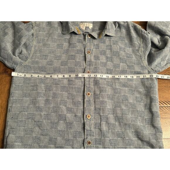 The Territory Ahead Men’s Linen Blend Light Long Sleeve Btn Front Shirt Medium - Picture 5 of 6